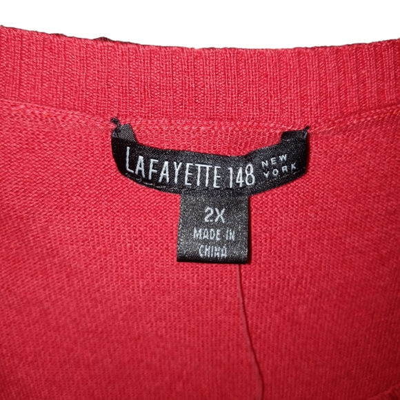Lafayette 148 Cashmere Cotton Blend Sweater Shell size 2X - Picture 4 of 16